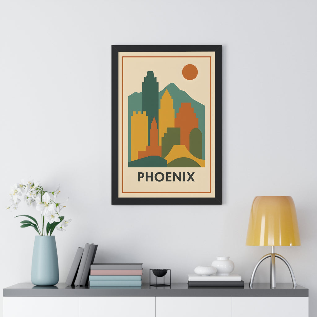 Phoenix — Retro Skyline Print
