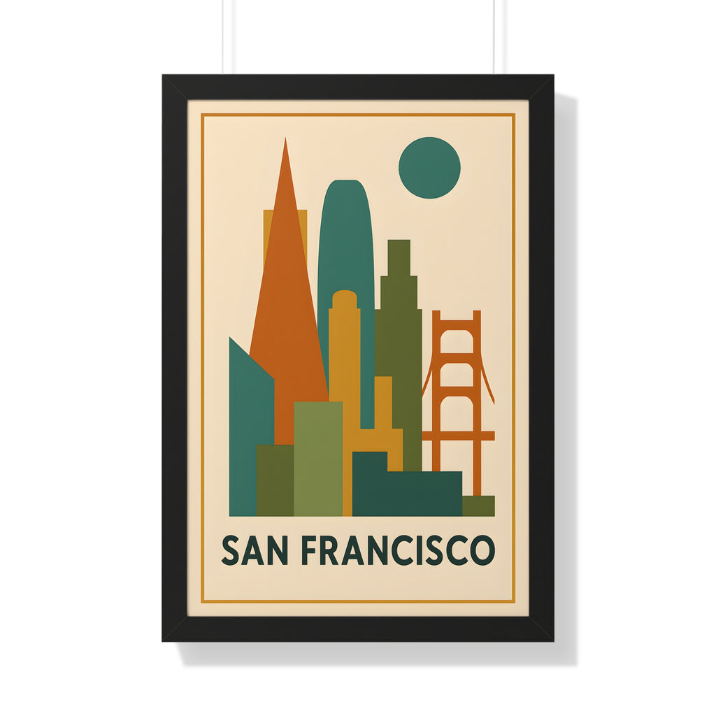 San Francisco — Retro Skyline Print